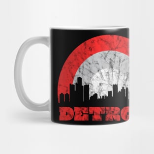 Detroit Vintage Sunrise - Hockey Colors Mug